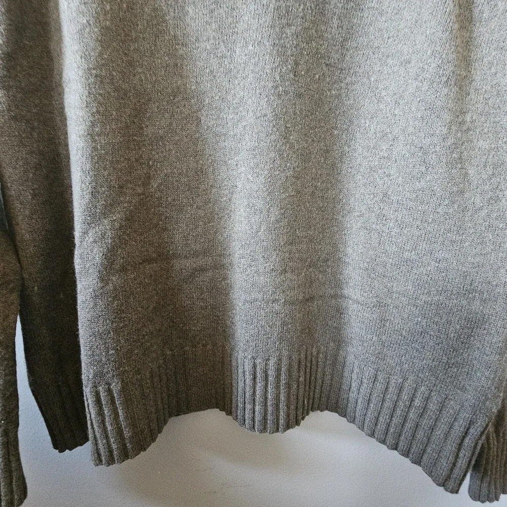 The North Face‎ Crewneck Wool Cotton Sweater Men's Size Large Brown Long Sleeve